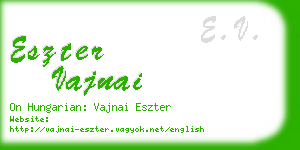 eszter vajnai business card